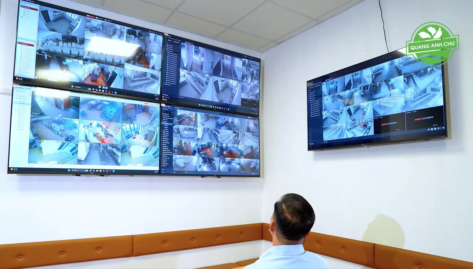 Phòng hình ảnh và điều phối giám sát camera khu sản xuất